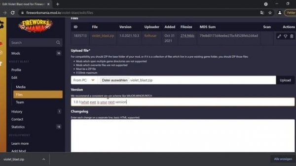 How to update your Mod on Mod.io || Fireworks Mania
