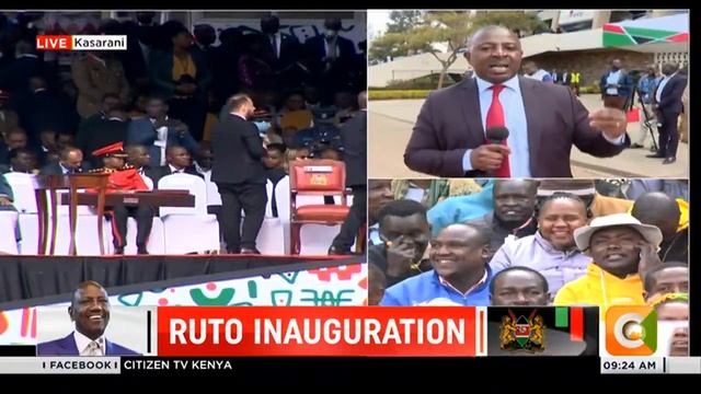Dignitaries arrive at Kasarani Stadium ahead of President-elect William Ruto Inauguration ceremony смотреть онлайн