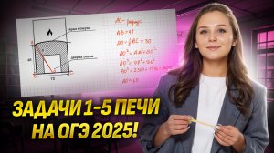 Задания №1-5 Печи | ОГЭ по математике 2025 | Умскул