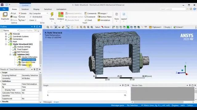 #Ansys #Design BOLT PRETENSION IN ANSYS R2 2020