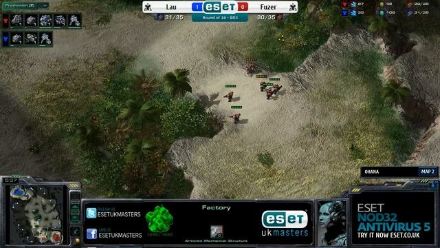 ESET UK Masters Online Qualifier #3 - [T] Fuzer vs [T] Lau - Map 2 смотреть онлайн