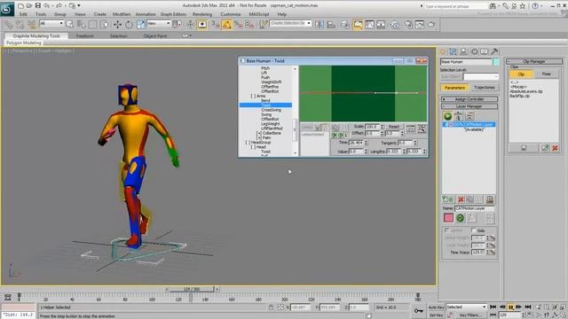 Использование CAT в 3ds Max Часть 6 CATMotion Layers смотреть онлайн