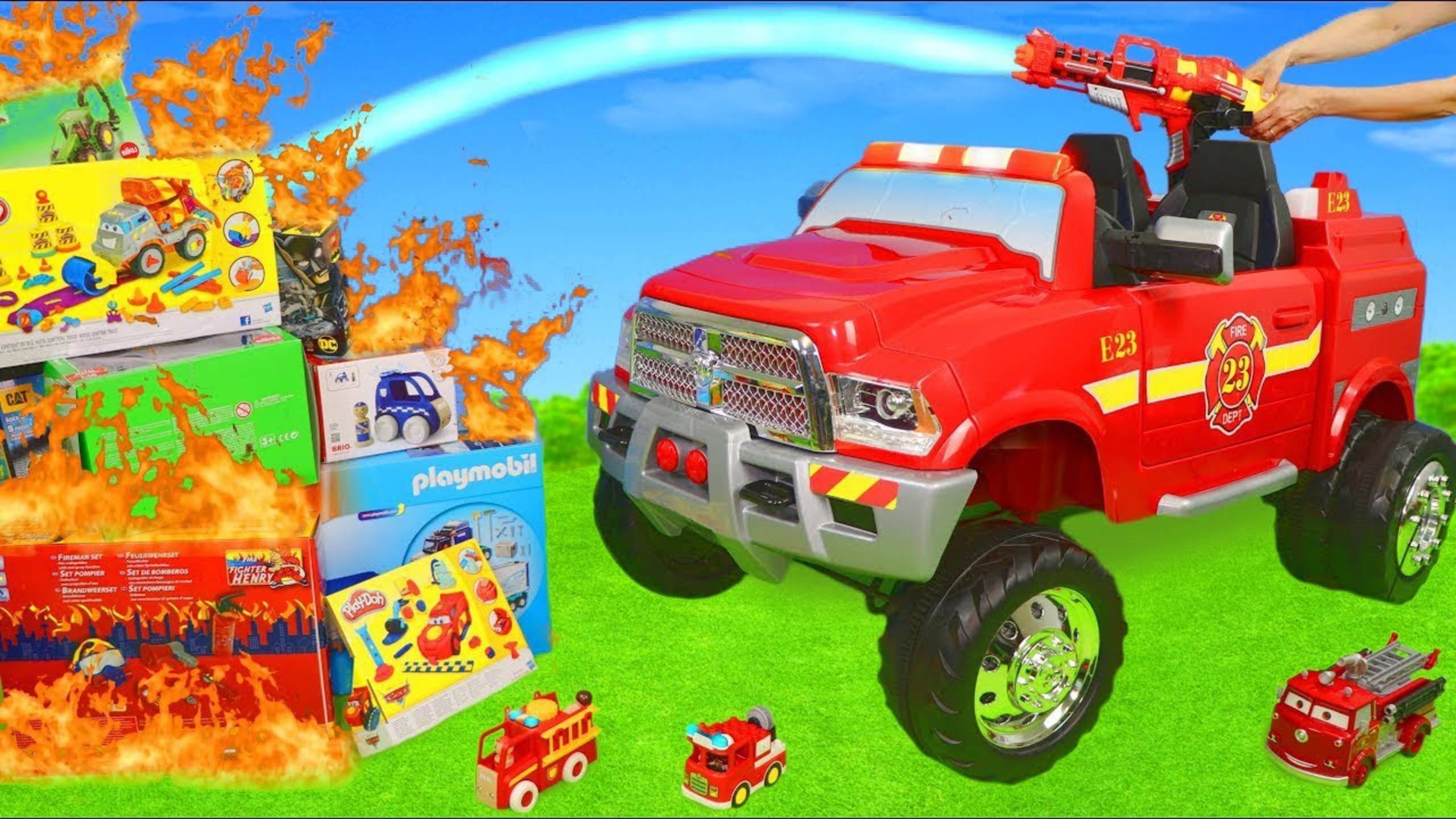 Пожарная машина едет тушить пожар смотреть онлайн