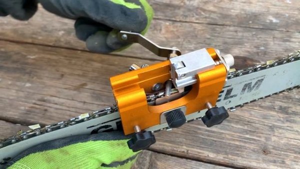 Чудо ТОЧИЛКА для ЦЕПИ. Как заточить цепную пилу в домашних УСЛОВИЯХ
