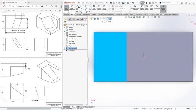Practice 50 - Solidworks tutorials смотреть онлайн