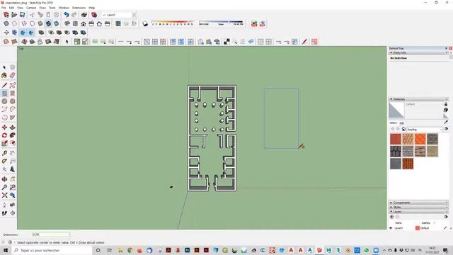 Importer un fichier .dwg 2D et le modéliser en 3D dans SketchUp смотреть онлайн