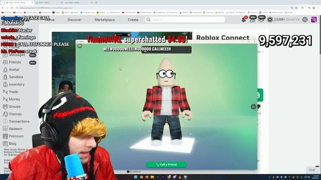 KreekCraft Calling Roblox Youtubers (FULL STREAM VOD) смотреть онлайн