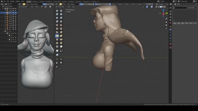 Blossom Sculpting in blender смотреть онлайн