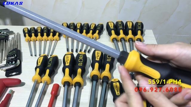 Tô vít 4 cạnh pake 559/1-PH4 Elora Germany. смотреть онлайн