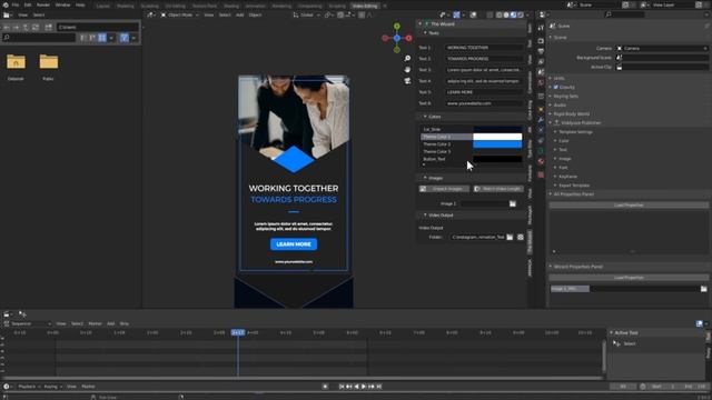How to Edit Animated Blender Templates | Blender Motion Graphics Tutorial смотреть онлайн