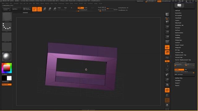 ZBRUSH 4R7 ZModeler Thickness video tip 2 смотреть онлайн