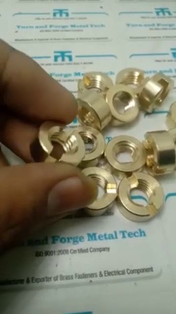 Brass Round Slotted Nut M10 Manufacturer and Stockiest TFMT Jamnagar Gujarat India смотреть онлайн