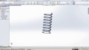 Пружина в solidworks, гибкая, анимация