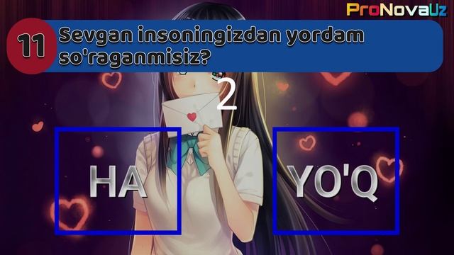 Sevgan Insoningiz Siz Haqingizda Nima Deb O'ylaydi? // Sevgi Testi // O'zingizni Sinab Ko'ring!