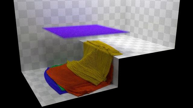 Blender Molecular addon: Multiple Cloth test смотреть онлайн
