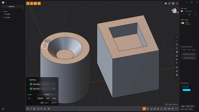 Plasticity | Taper Inset Faces