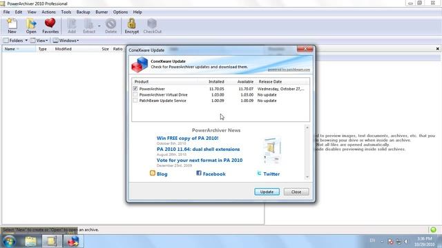 PowerArhiver PatchBeam - super fast update system смотреть онлайн
