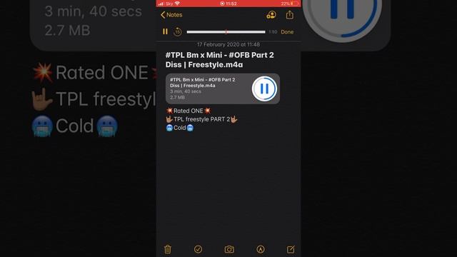#TPL Bm X Mini - #OFB Part 2 Diss🥶 | Freestyle