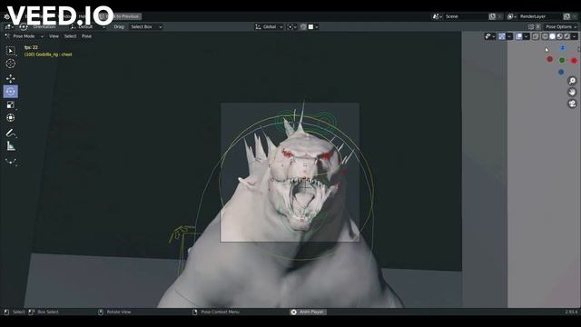 Godzilla Roars (Blender animation) смотреть онлайн