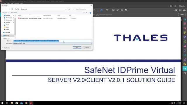 IDPrime Virtual SmartCard - PDF Signing Example смотреть онлайн
