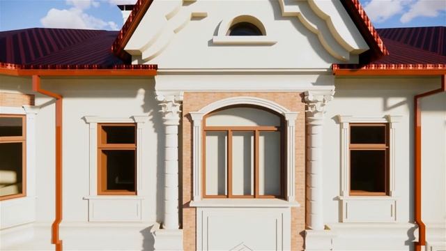 House façade realistic HD animation walkthrough video REVIT + ENSCAPE смотреть онлайн