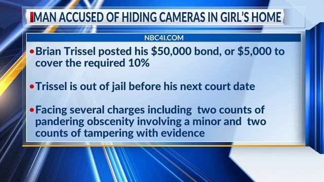 Man accused of hiding cameras in girl’s home posts bond смотреть онлайн