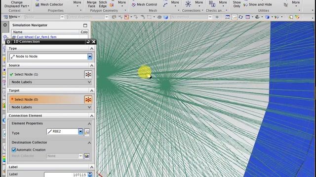 NX CAE - Bending Load on Car Rim (no sound) смотреть онлайн