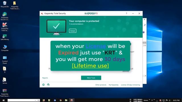 COMMENT CRACKER KASPERSKY TOTAL SECURITY 2018 LE MEILLEUR ANTIVIRUS PC 🙃 | Ici c'est GRATOS смотреть онлайн