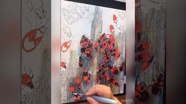 How to paint the texture of wood and beetles смотреть онлайн