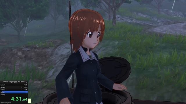 Girls Und Panzer Dream Tank Match DX Speedrun | Oorai Domination Battle 9:00.93