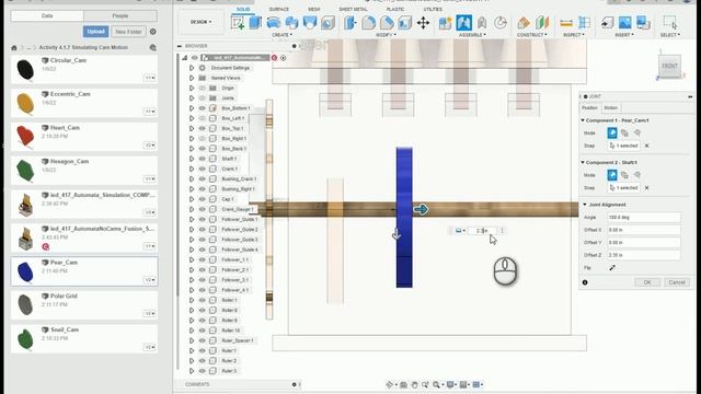 Automata Simulation: Installing Cams and Setting Tangent Relationships смотреть онлайн