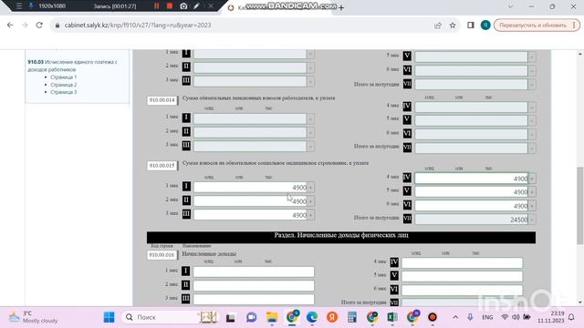 910 форма нулевой
