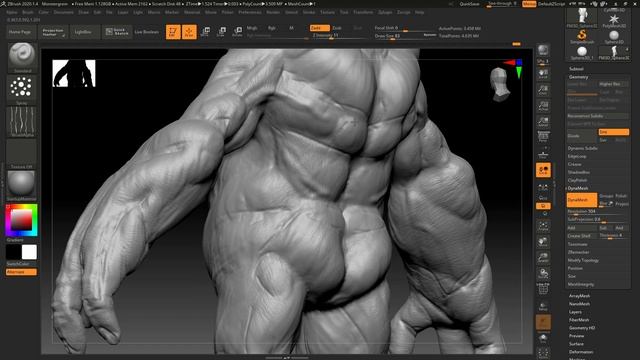 Zbrush to Photoshop, Chomper creature concept Timelapse. смотреть онлайн