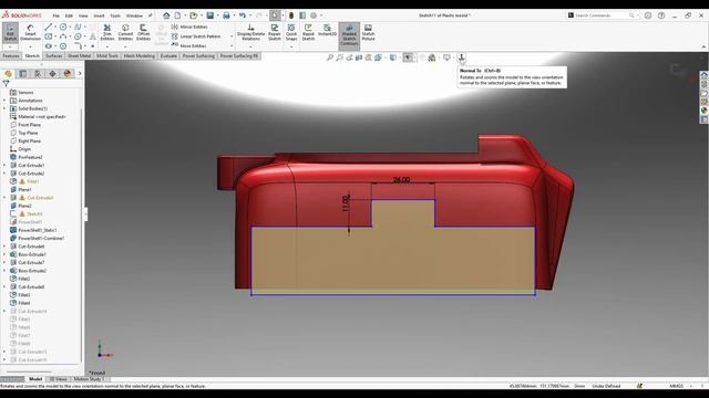 Modeling Industrial Plastic Mold | Power Surfacing | SOLIDWORKS смотреть онлайн