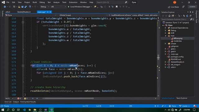 opengl skeletal animation in c++ using assimp смотреть онлайн