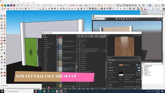 HOW TO MAKE GREEN GRASS WALL (Sketch-UP 2020 3D) смотреть онлайн