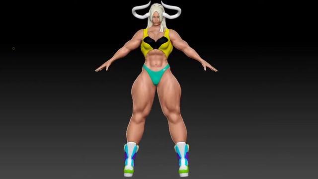 Zbrush character 3D Mari turntable смотреть онлайн