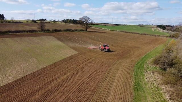 Vaderstad NZ Aggressive Cultivator - Case IH Quadtrac 540 Spring Seedbed Preparation смотреть онлайн