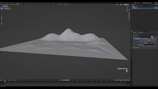 Low Poly Landschaft erstellen mit Decimate Modifier Blender Tutorial 1/2 смотреть онлайн