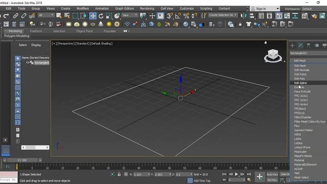How to make extrude modifier in 3D max 2018 смотреть онлайн