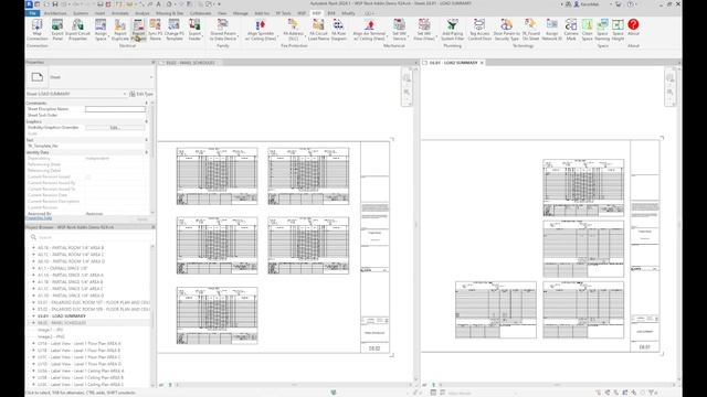 WSP Revit Addin - Report Panel Schedule Sheet смотреть онлайн