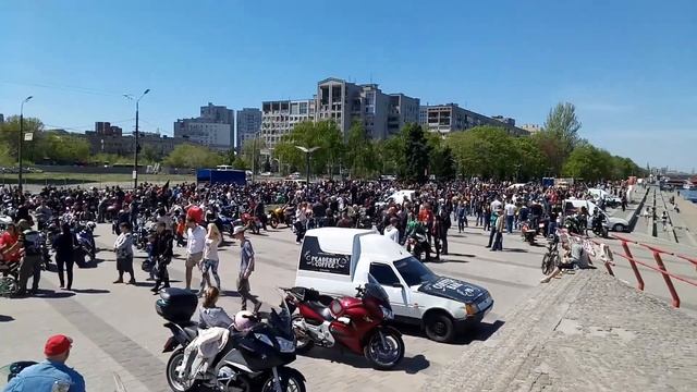 Байкеры Днепр 29.04.2017 слёт. смотреть онлайн