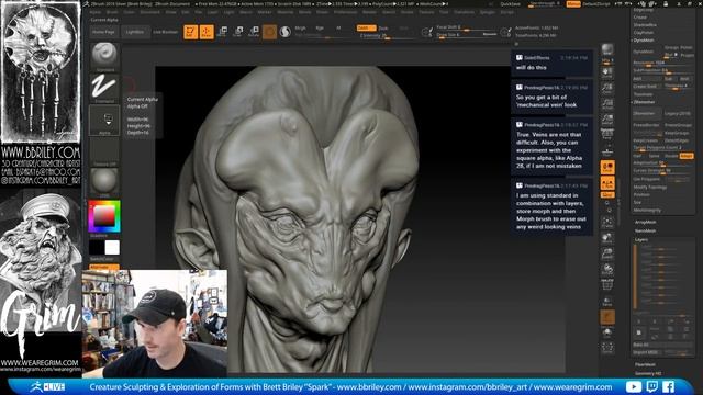Creature Sculpting & Exploration of Forms - Brett Briley "Spark" - Episode 21 смотреть онлайн