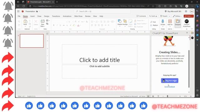 HOW TO use Chatgpt to make ppt ?#viral #chatgpt @TEACHMEZONE206 #share #ppt смотреть онлайн
