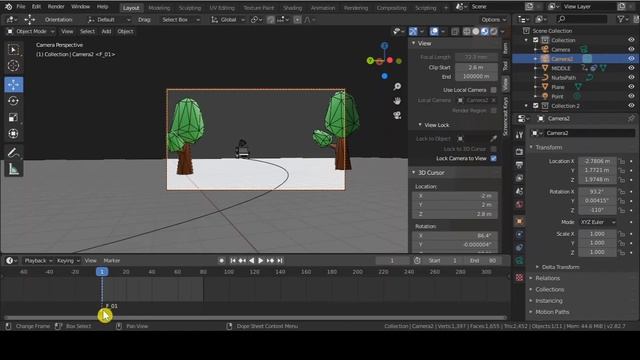 21. BLENDER 2.82: SWITCH BETWEEN CAMERAS IN ANIMATION смотреть онлайн