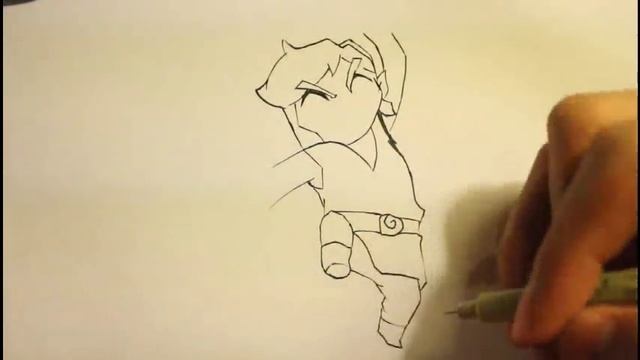 How To Draw Link From Zelda|Toon|Step By Step|Easy|Beginners|Kid смотреть онлайн