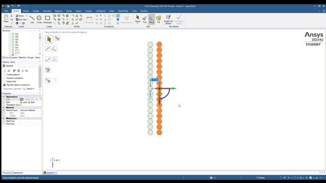 Design of Honeycomb Model using SpaceClaim ANSYS смотреть онлайн