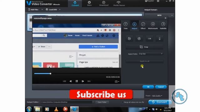 How to crop video using Wondershare Video Converter Ultimate | Sinhala Tutes смотреть онлайн