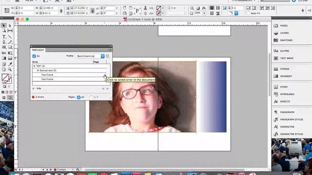 Fixing links and overset text in InDesign смотреть онлайн