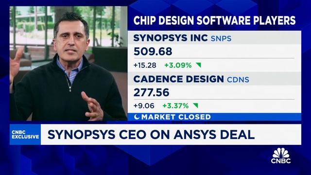 Synopsys CEO talks $35 billion Ansys deal смотреть онлайн